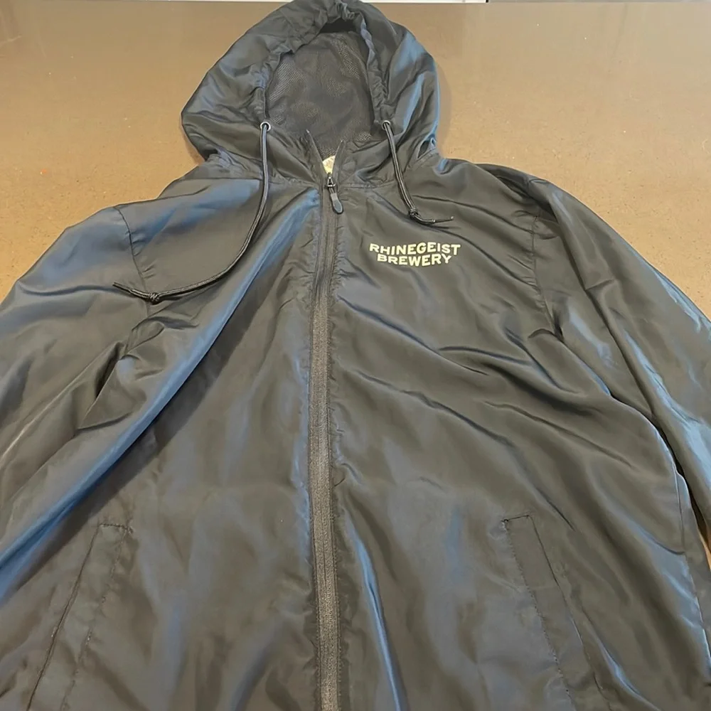 Rhinegheist Brewing rain jacket, navy blue, size medium - Picture 1 of 2
